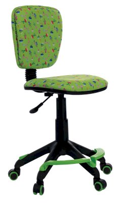 Кресло детское CH-204-F/Cactus-gn с подставкой для ног (Бюрократ)