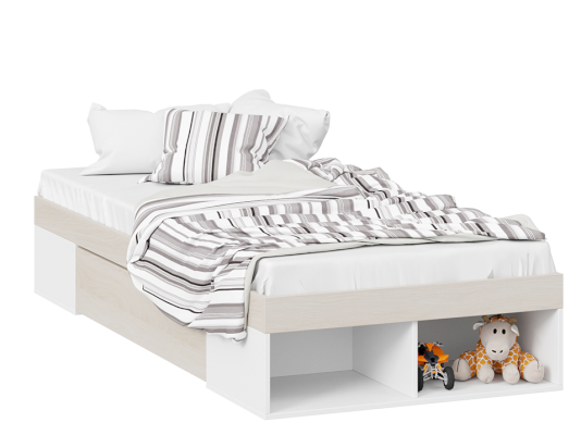 Кровать с ящиком Сканди СМ-386.12.001 (ТриЯ)